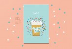 Carte postale Confetti Beer