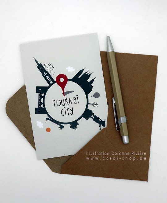 Carte postale Tournai city