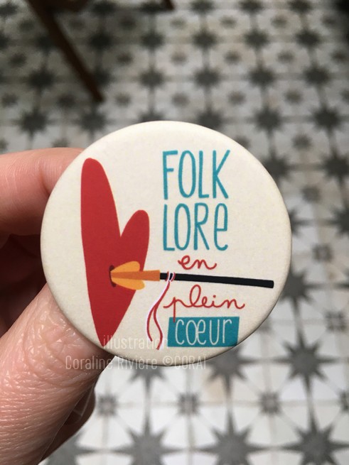 Badge folklore en plein coeur