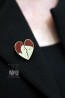 Broche chat blanc