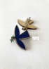 Broche oiseau bleu