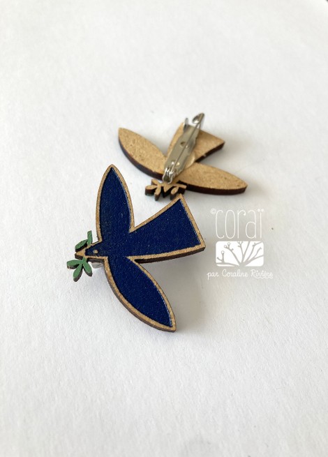 Broche oiseau bleu Broche oiseau bleu