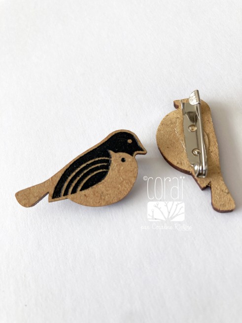 Broche couple oiseaux Broche couple oiseaux