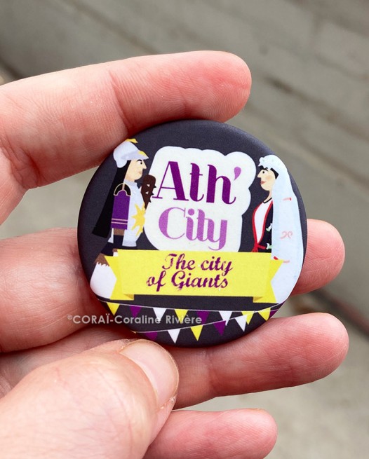 Badge folklore géants d'Ath